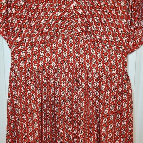 Molly Braken Red Maxi Dres Sz M - Picture 5 of 13